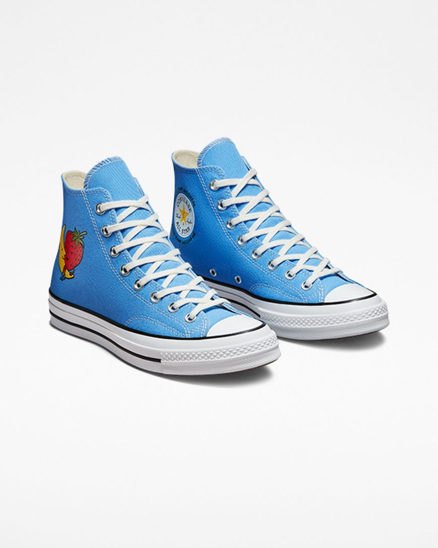 Women's Converse x Sky High Farm Workwear Chuck 70 High Top Shoes Blue / Multicolor / White | AU 1E894Y